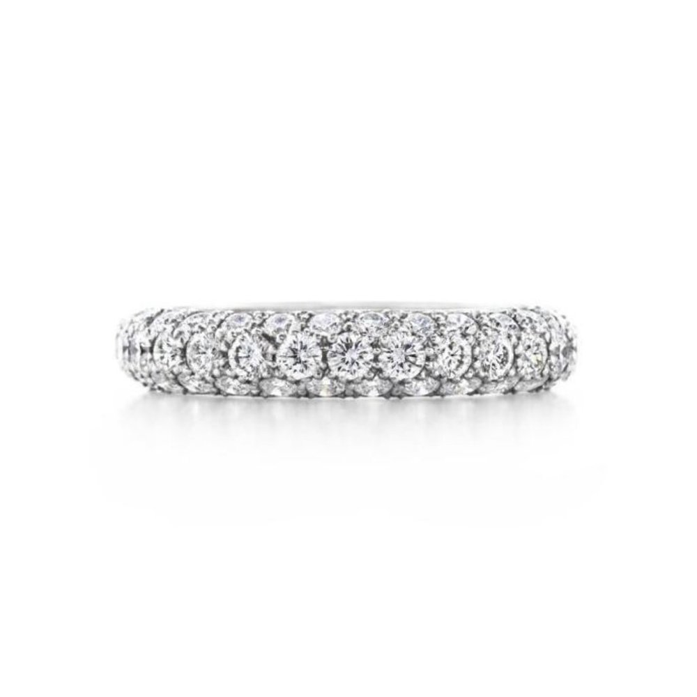 Tiffany's Diamond Ring - Etoile Three Row Bank - 2ct - Picture 3 of 3